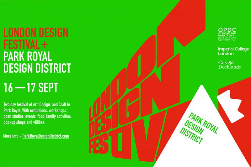 Poster for London Design Festival 2023 Park Royal Design District